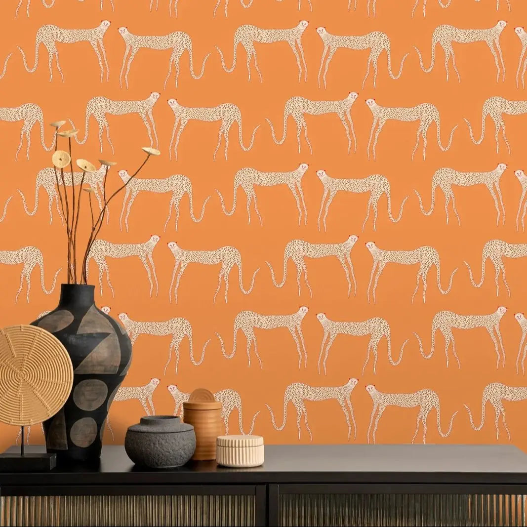 Exotic Cheetah Peel and Stick Wallpaper