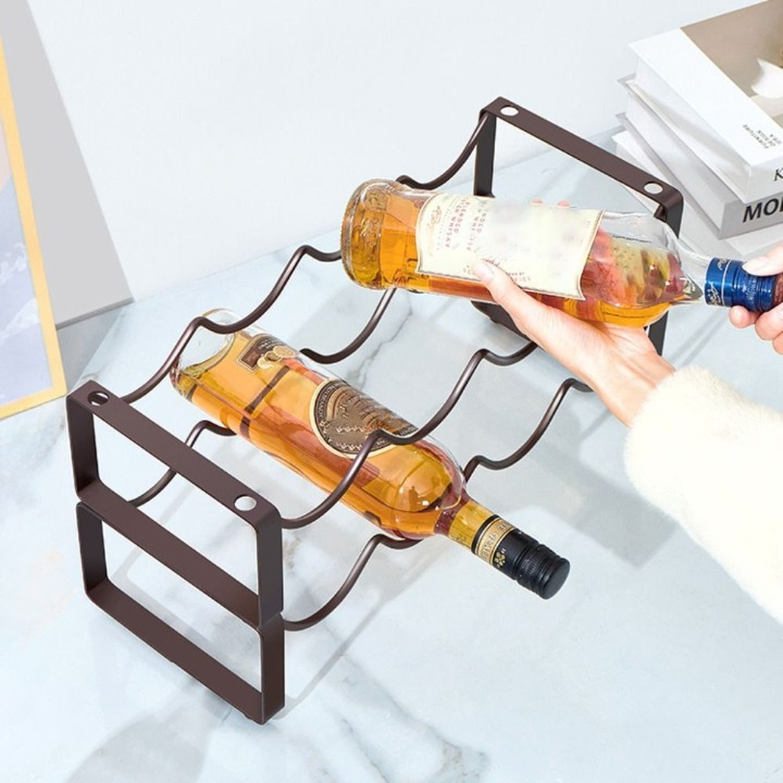Stackable Metal Wine Bottle Rack
