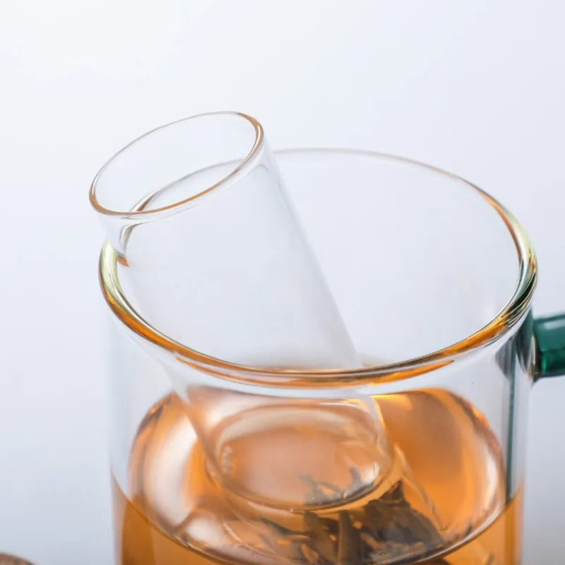 Glass Tea Herb Infuser with Cork Stopper