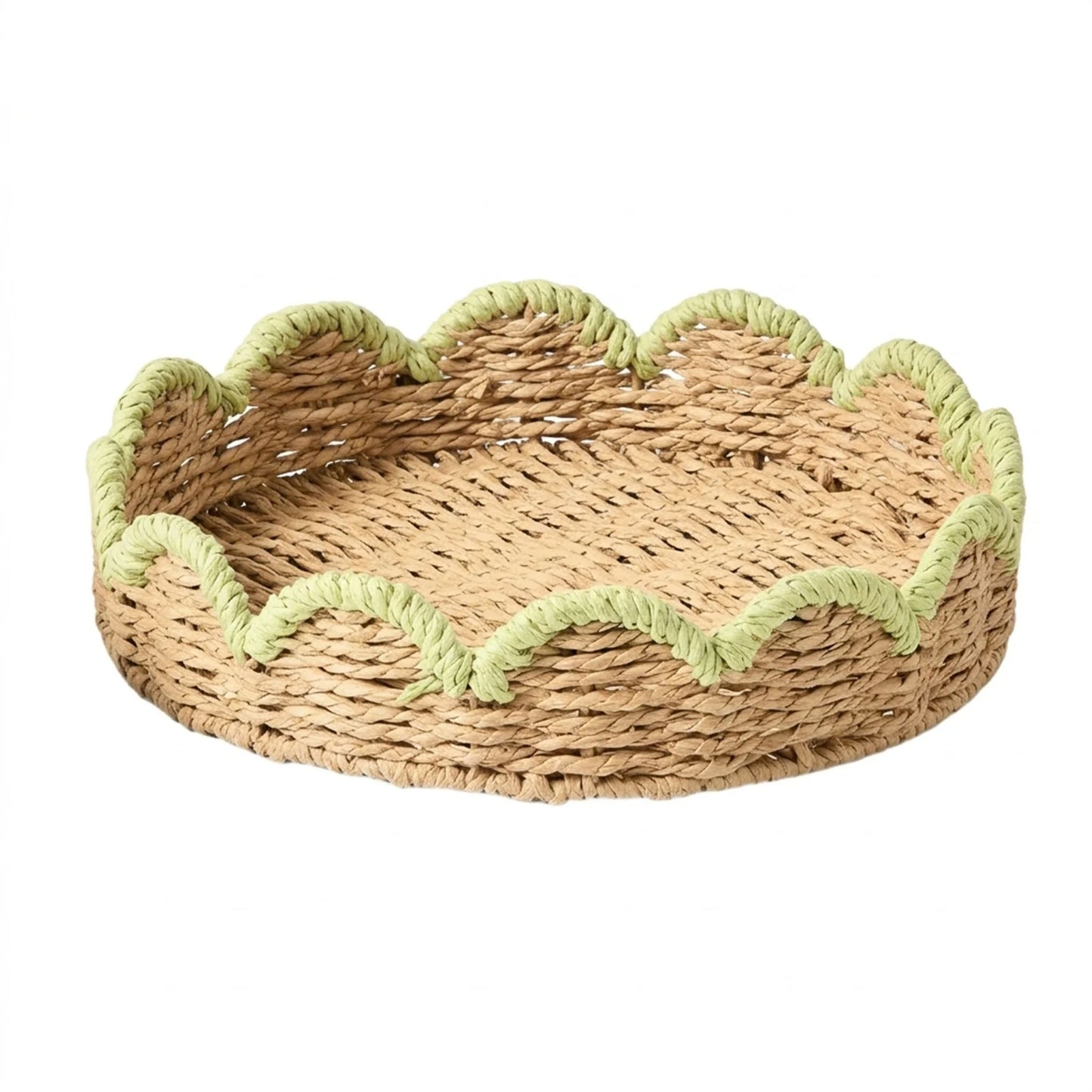 Flower-Shaped Rattan Woven Baskets