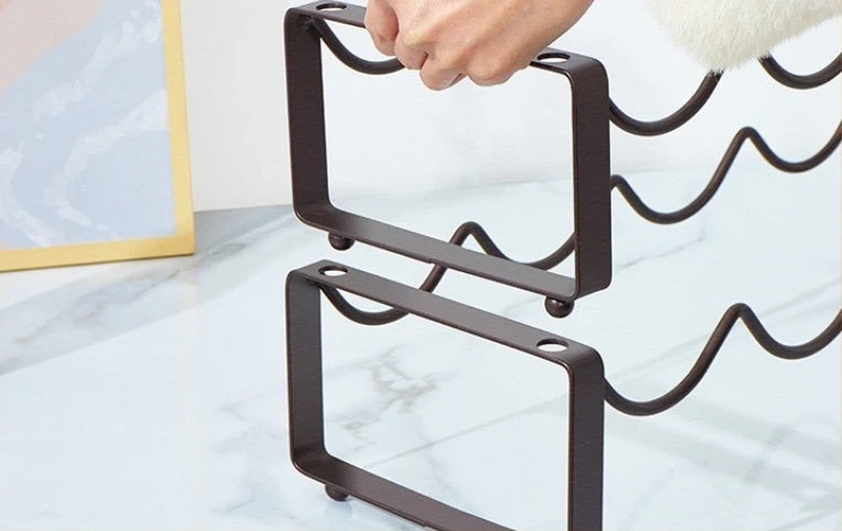 Stackable Metal Wine Bottle Rack