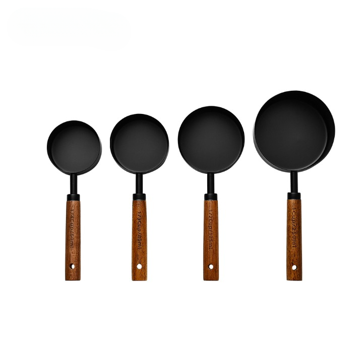Measuring Cups/Spoons with Wooden Handles (Sets)