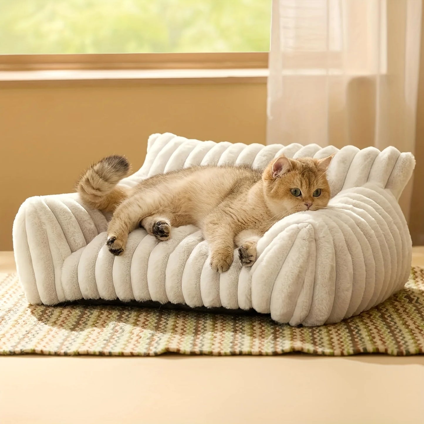 Classic Rectangular Cats & Dogs Bed