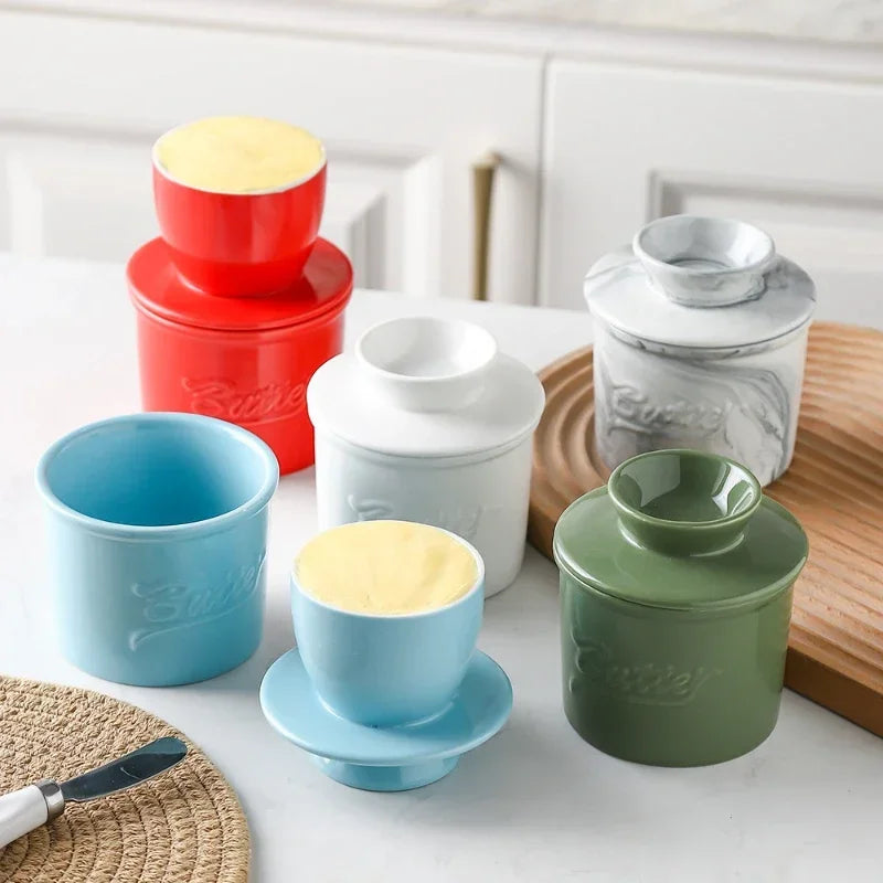 Ceramic Butter Containers with Lid