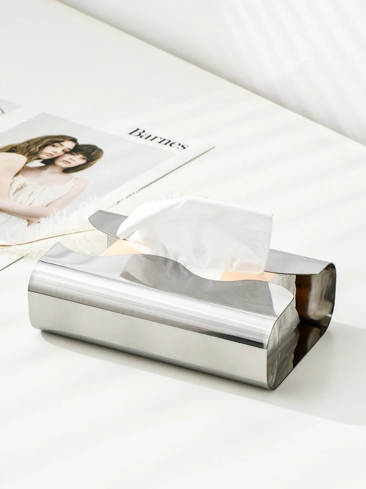 Chrome Style Tissue Case Box