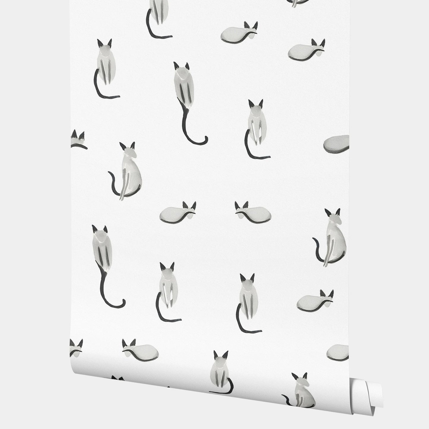 Elegant Cats Peel and Stick Wallpaper