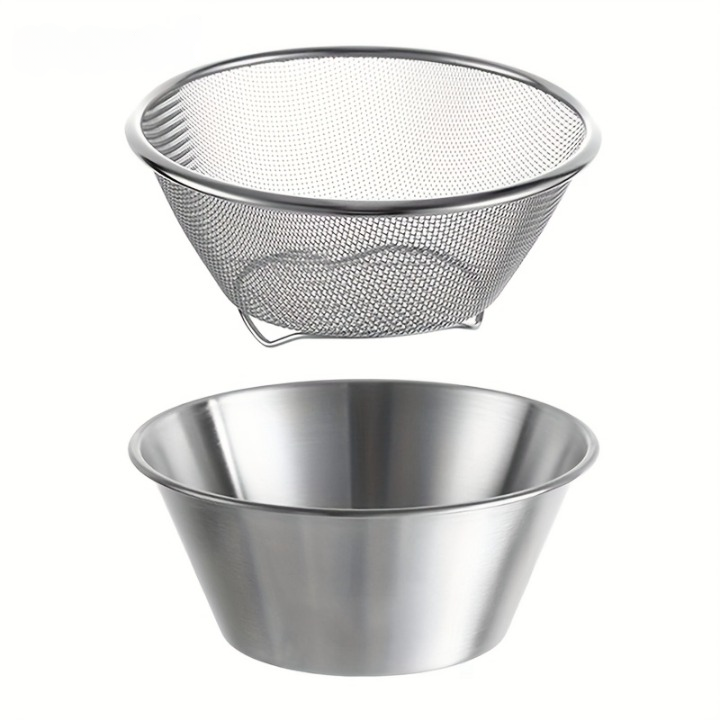 Metal Bowl with Strainer (2 in 1)