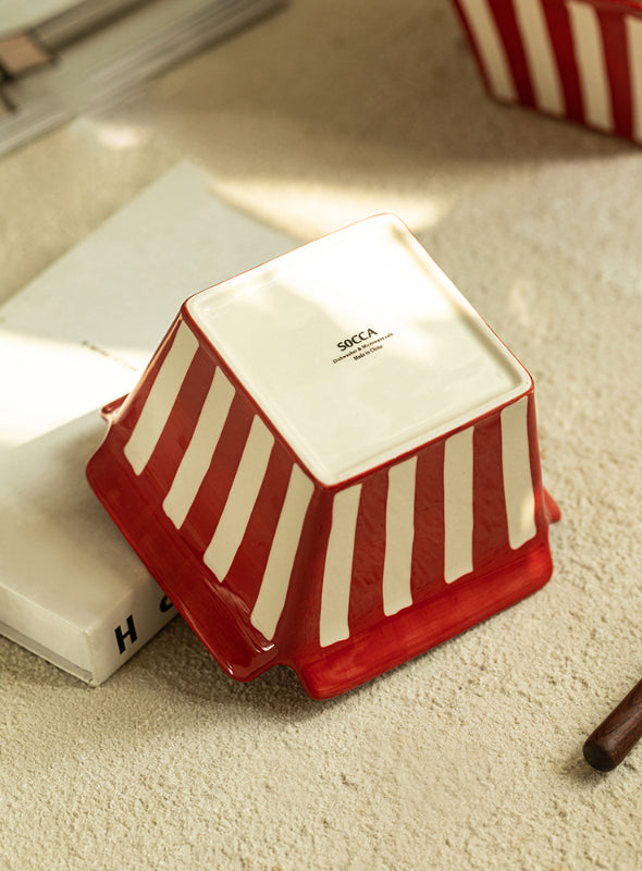 Ceramic Mini Popcorn Bucket Bowl