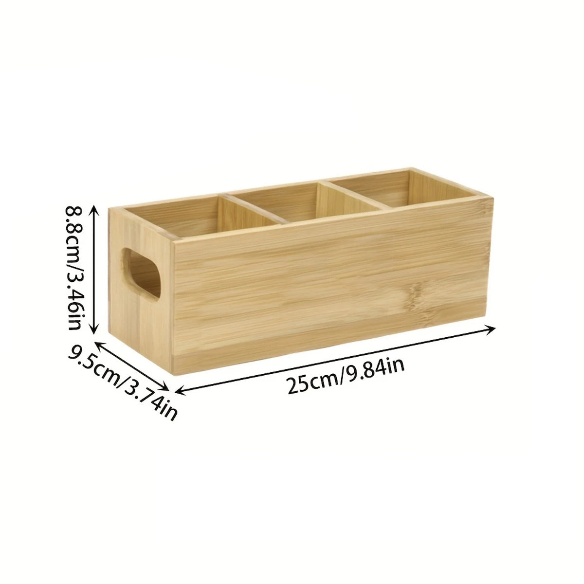 Wooden Desk Organizer with 3 Slots