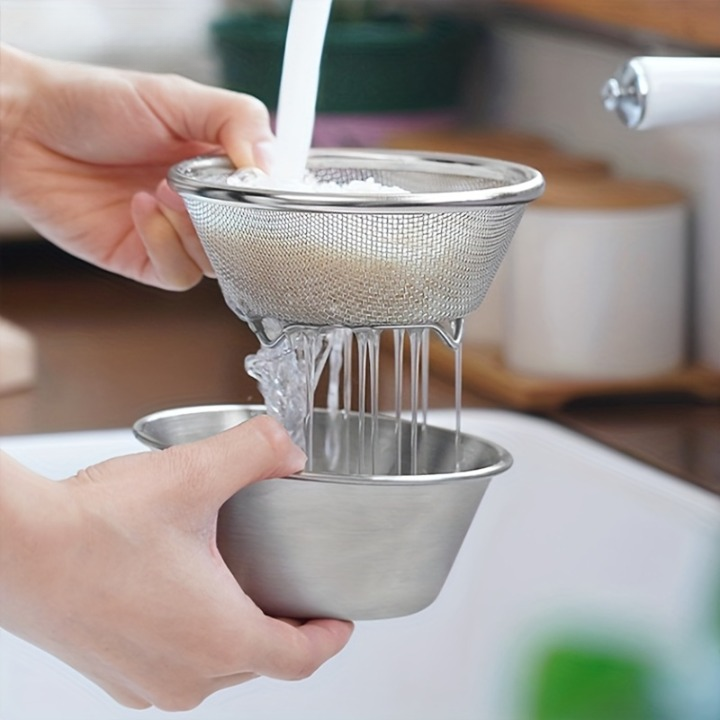 Metal Bowl with Strainer (2 in 1)