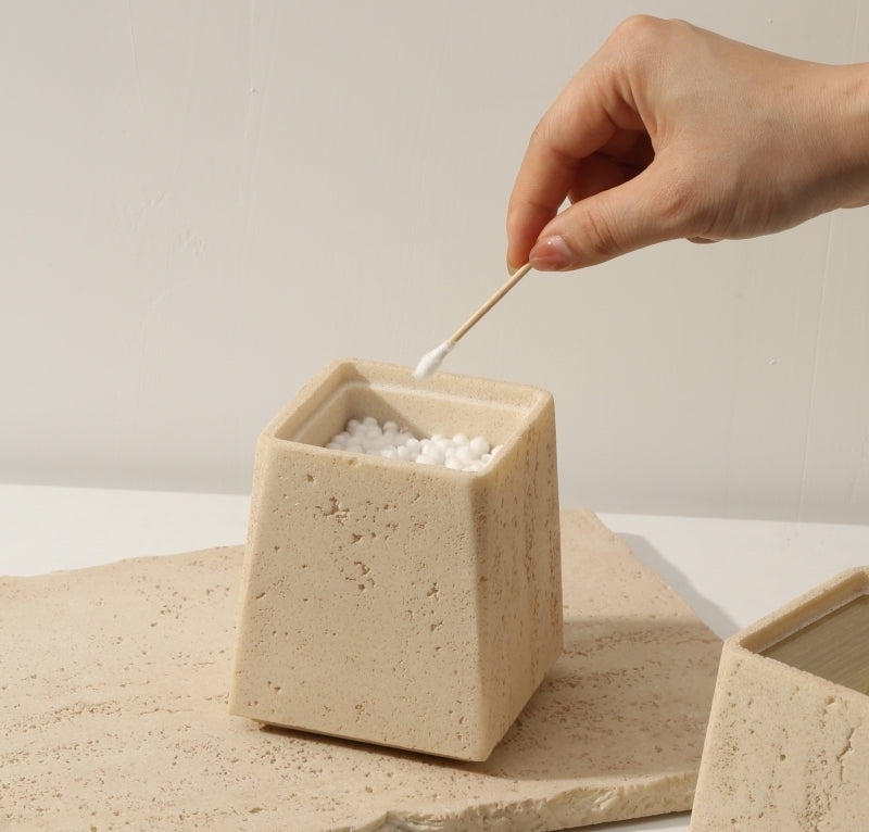 Cotton Swabs & Floss Stone Style Boxes
