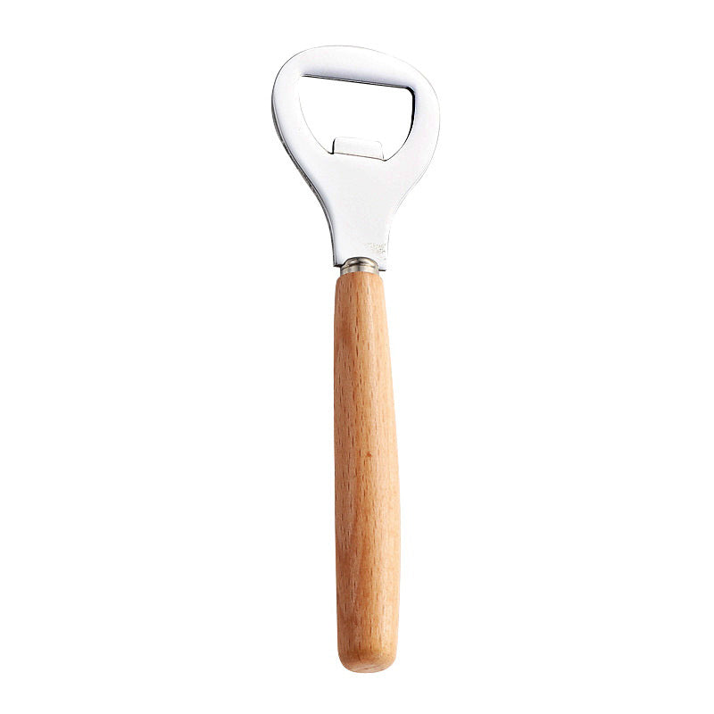 Manual Bottle Opener with Wooden Handle