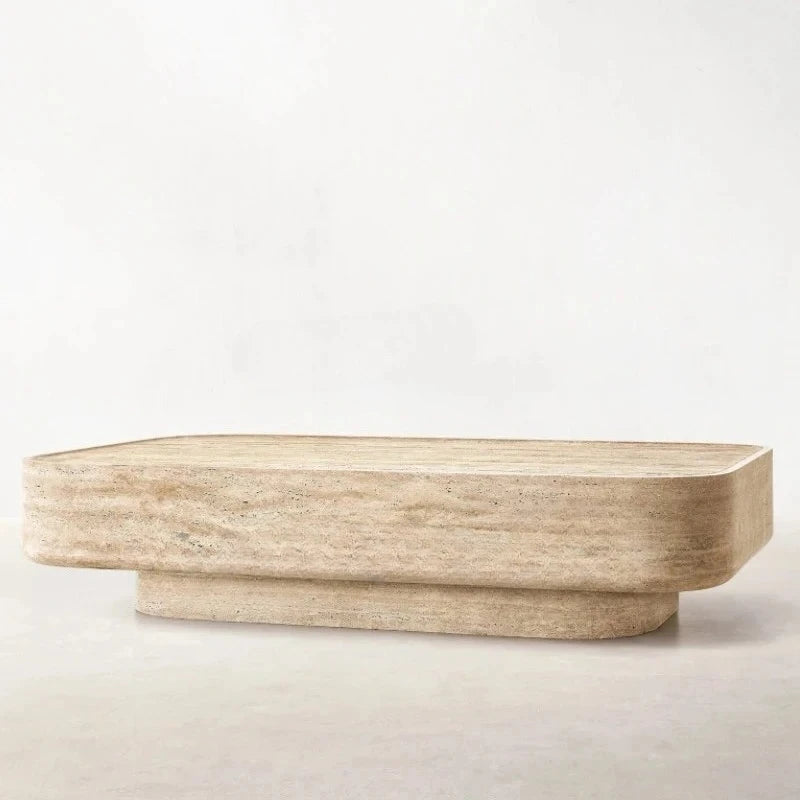 Travertine Light Lux Side & Coffee Tables