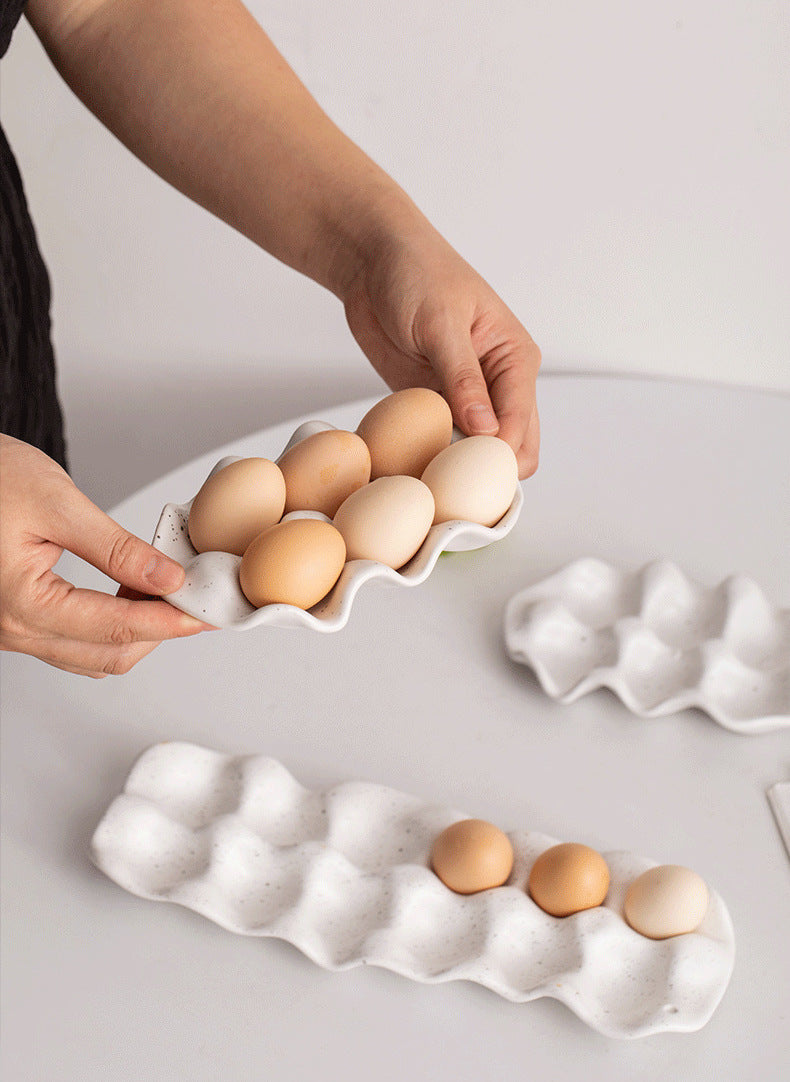 Ceramic Egg Holder Trays
