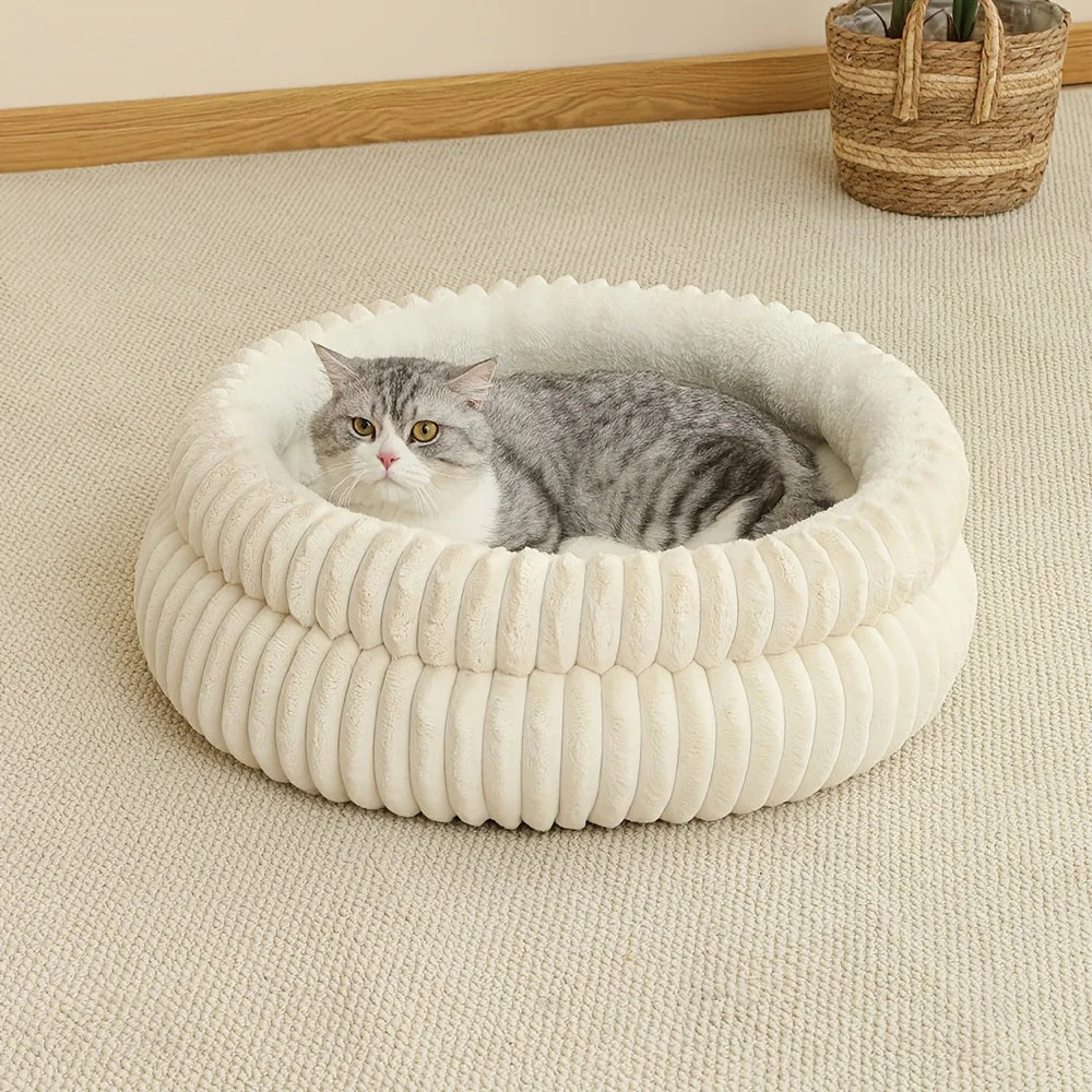 Double Round Cats & Dogs Bed