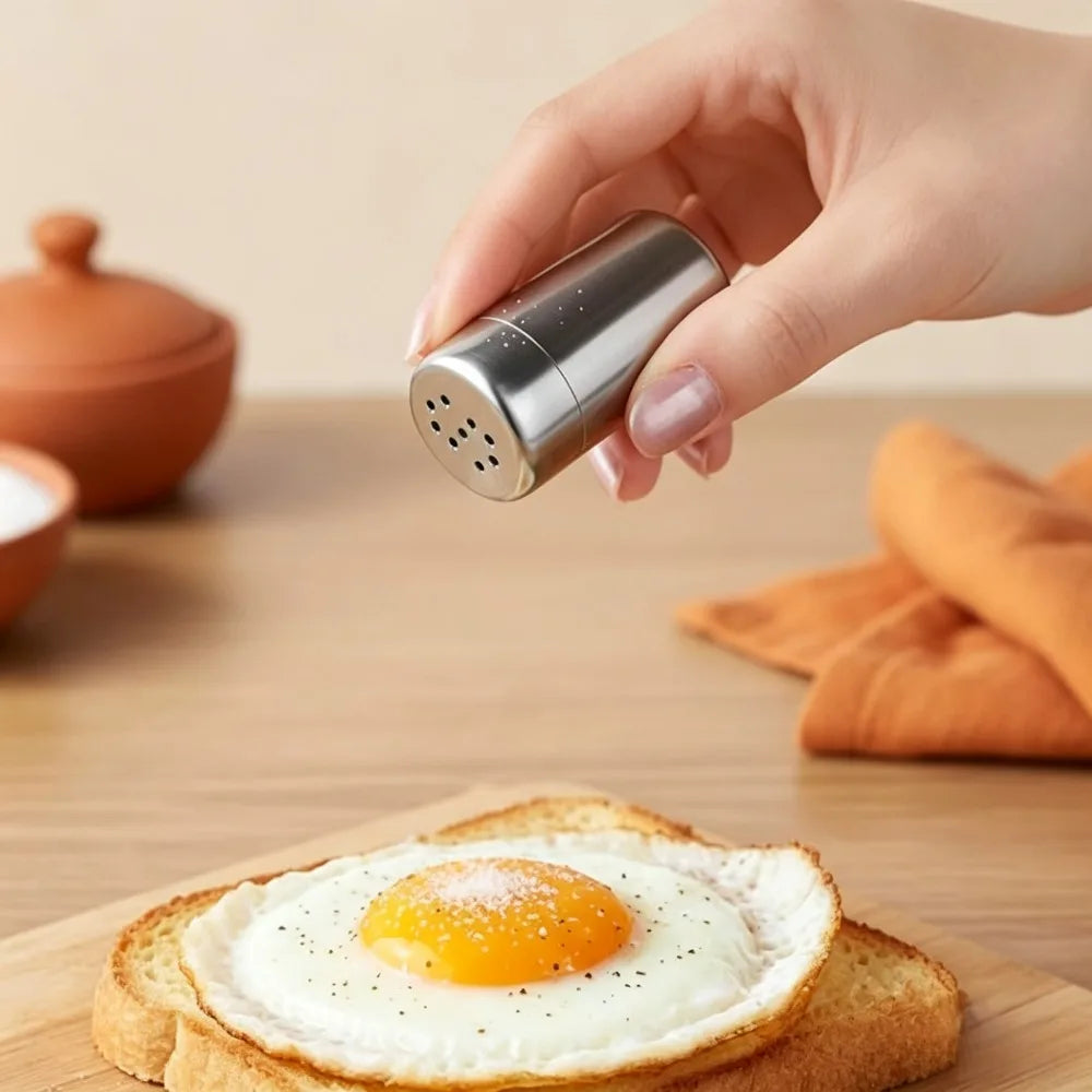 Mini Metal Salt & Pepper Shakers