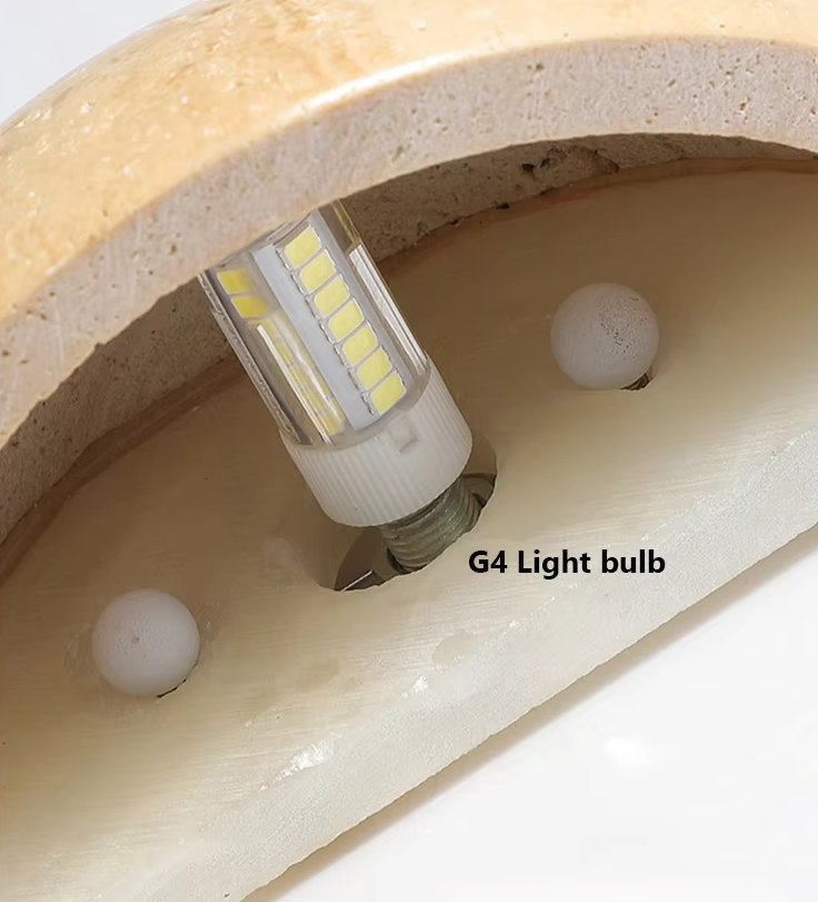 Semi Circular Stone Wall Light Fixtures