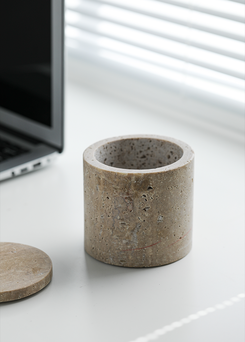 Light Lux Travertine Style Box Container