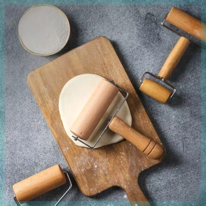 Handheld Wooden Rolling Pin