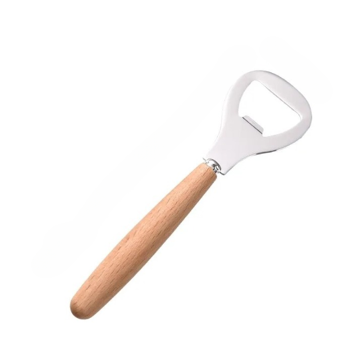 Manual Bottle Opener with Wooden Handle