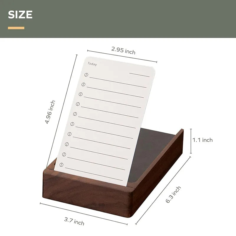 Daily To-Do List Planner with Wooden Stand