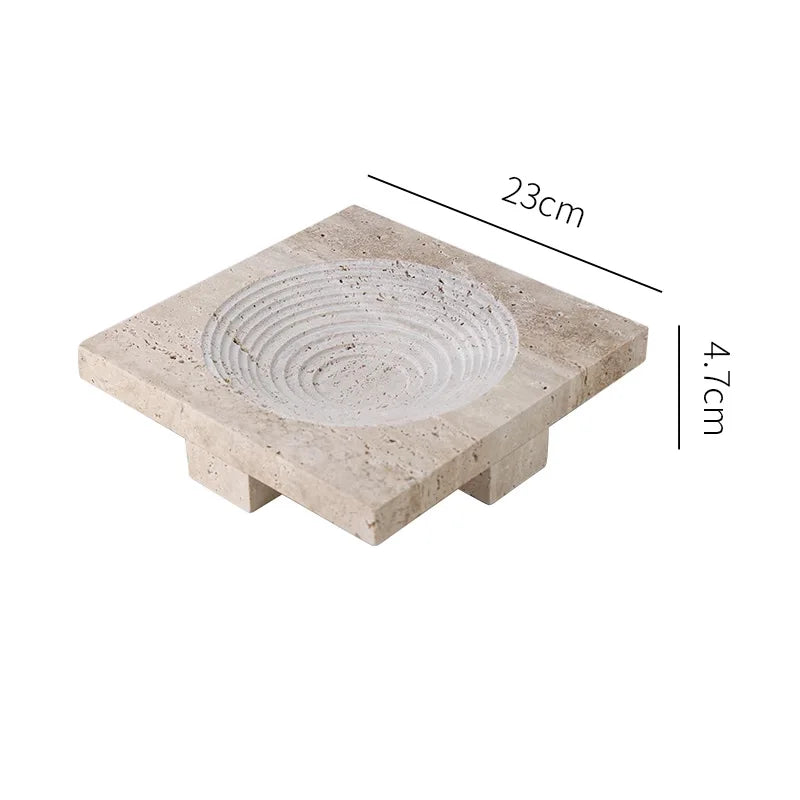 Travertine Style Centrepiece Tray