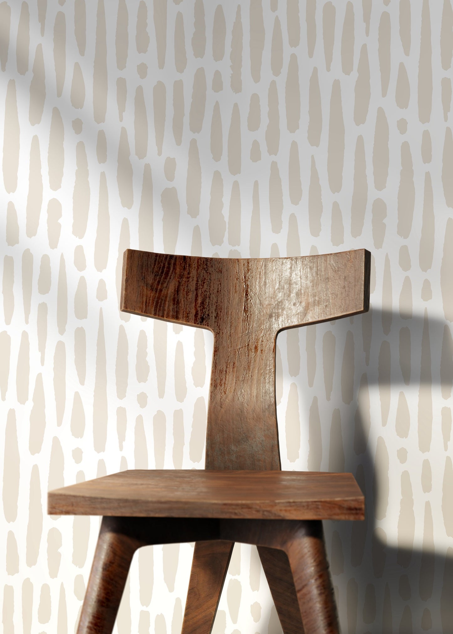 Beige Brush Peel and Stick Wallpaper