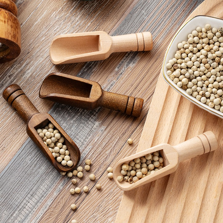 Mini Wooden Spice Scoop