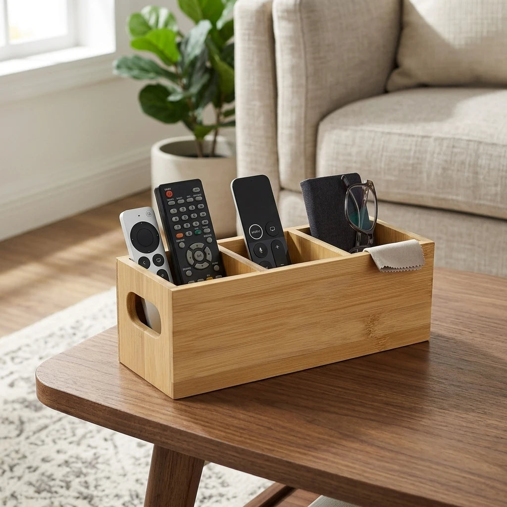 Wooden Desk Organizer with 3 Slots
