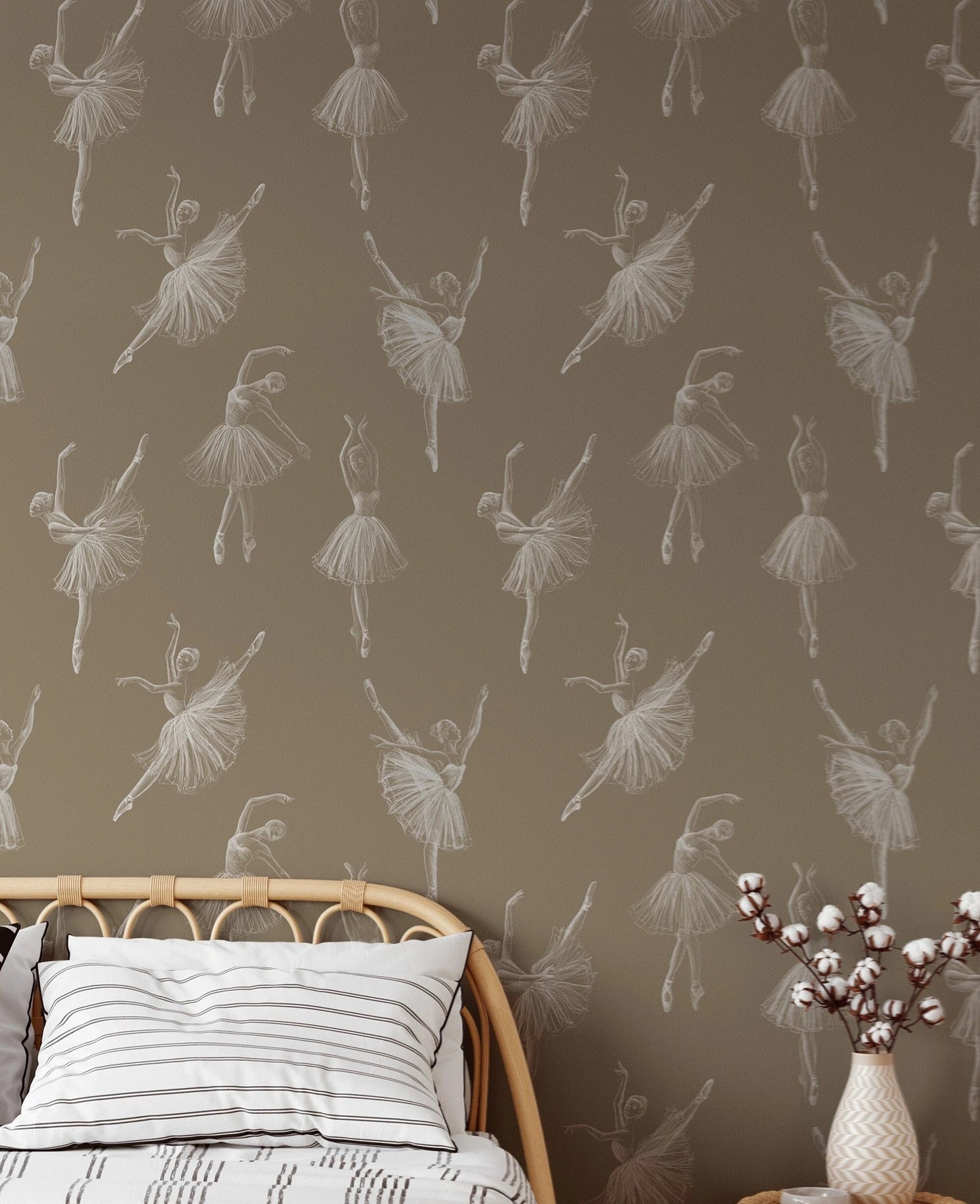 Vintage Ballerinas Peel & Stick Wallpaper