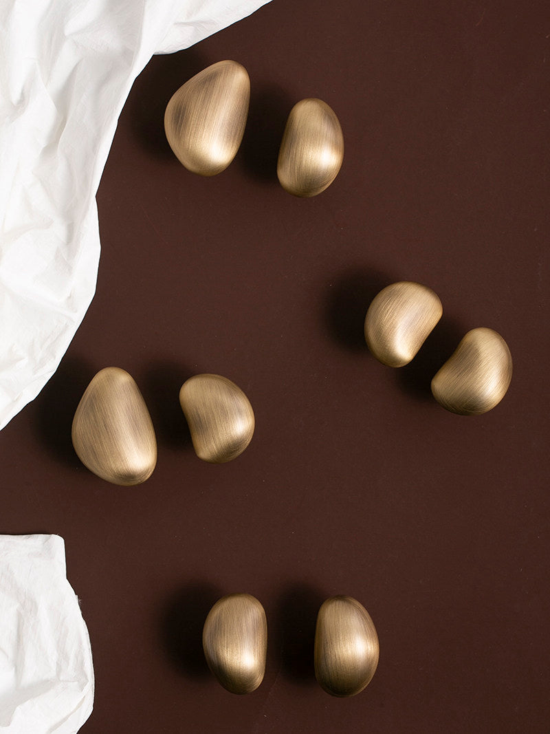 Irregular Retro Solid Brass Cabinet Knobs