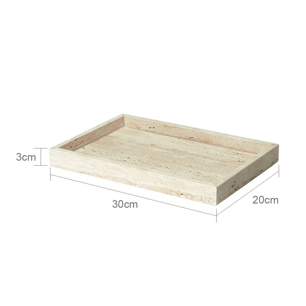 Travertine Style Stone Trays