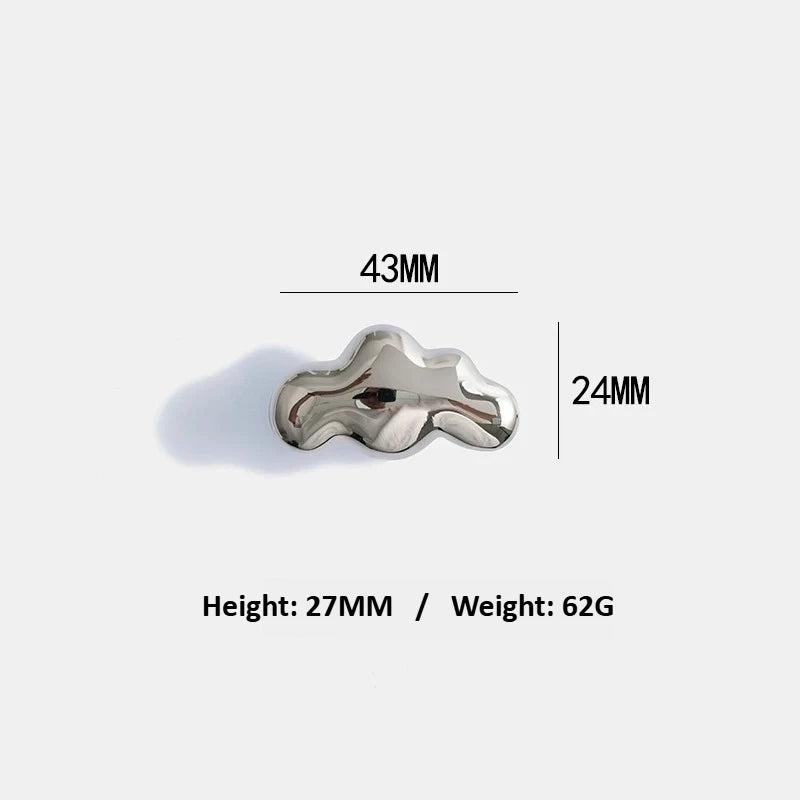 Silver Cloud & Star Cabinet Knobs