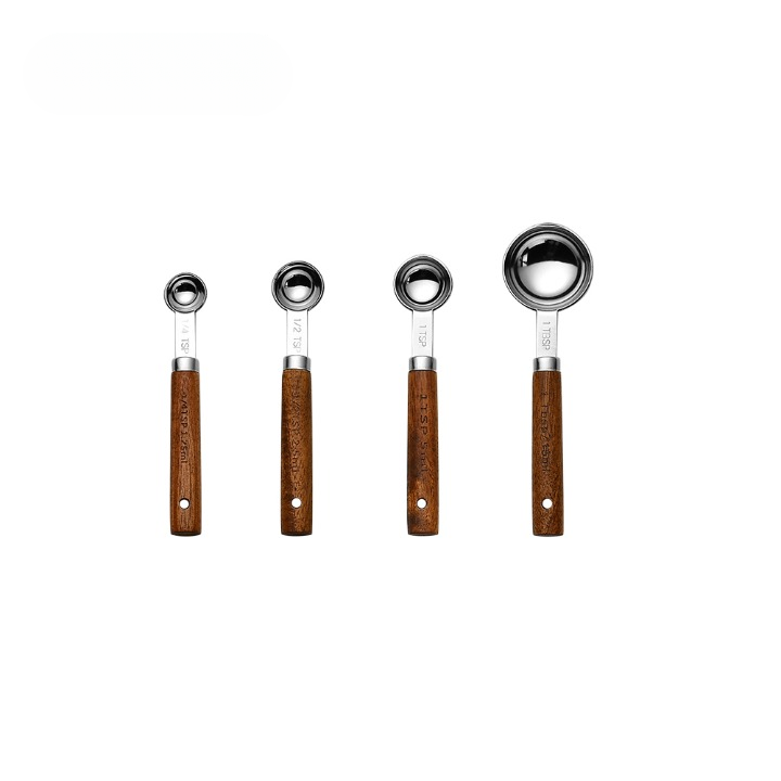 Measuring Cups/Spoons with Wooden Handles (Sets)