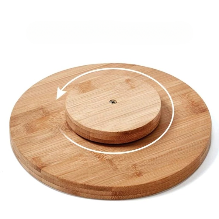 Wooden Rotating Tray