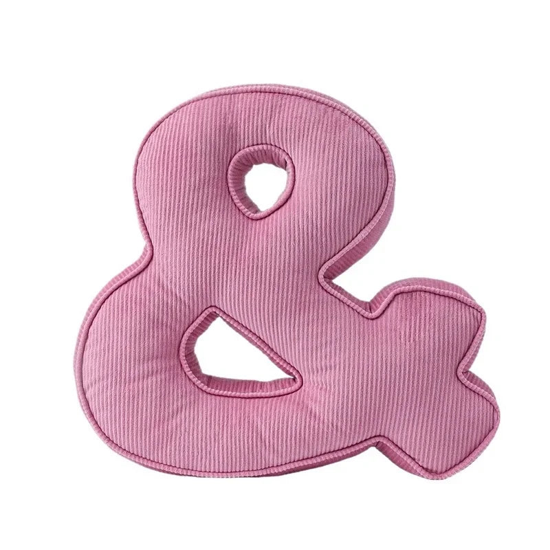 Pink ABC Letter Pillows