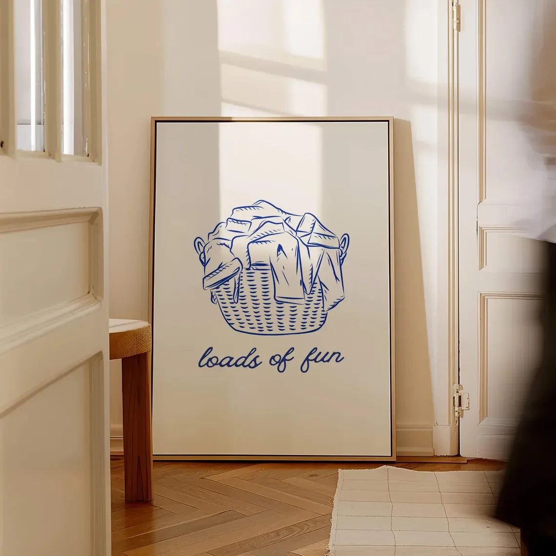 Cheerful Laundry Canvas Poster