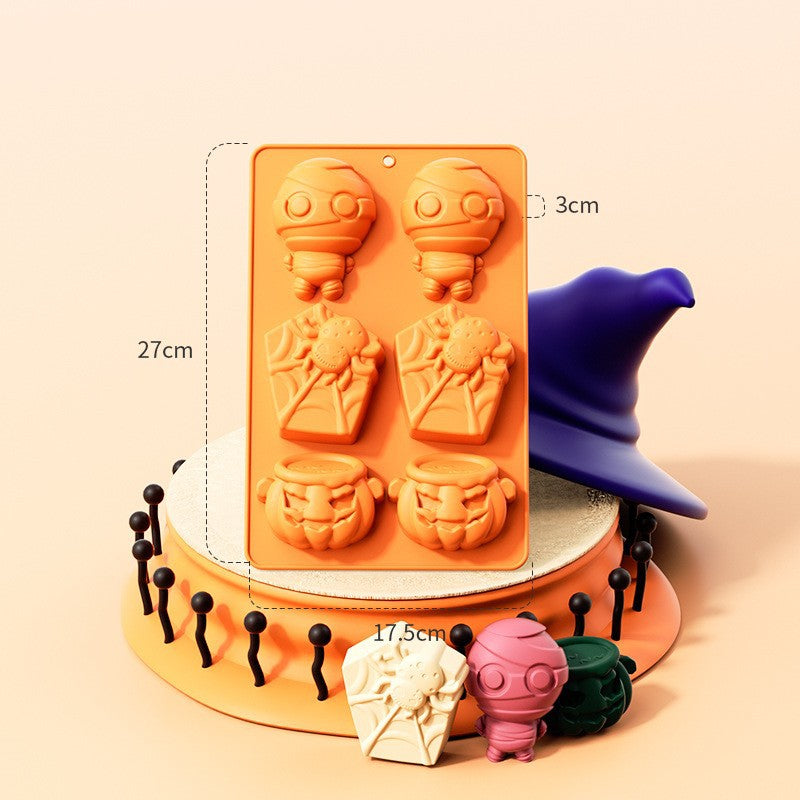 Halloween Cake & Candy Silicone Mold Trays