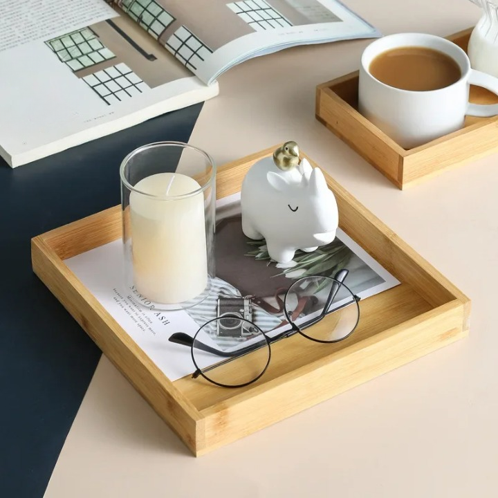 Wooden Drawer Organizer Storage Trays