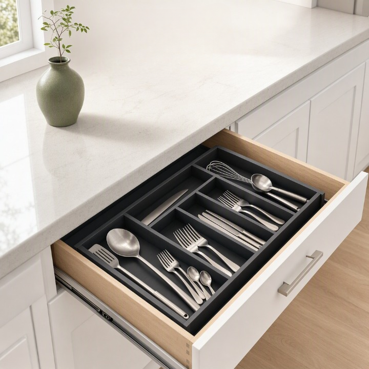 Wooden Expandable Drawer Organizer