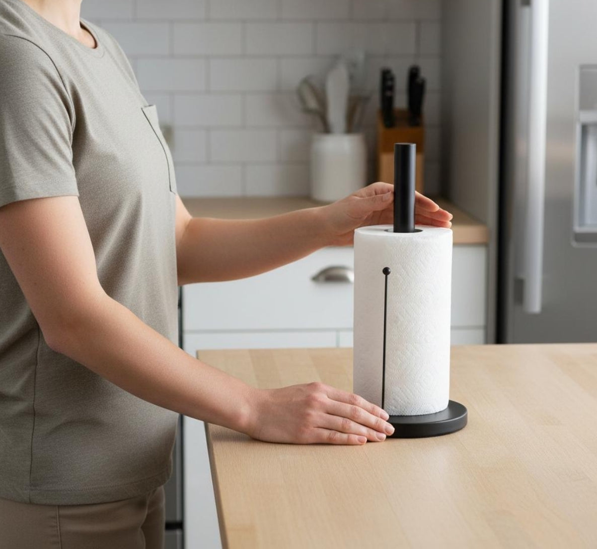Metal Paper Towel Roll Holder
