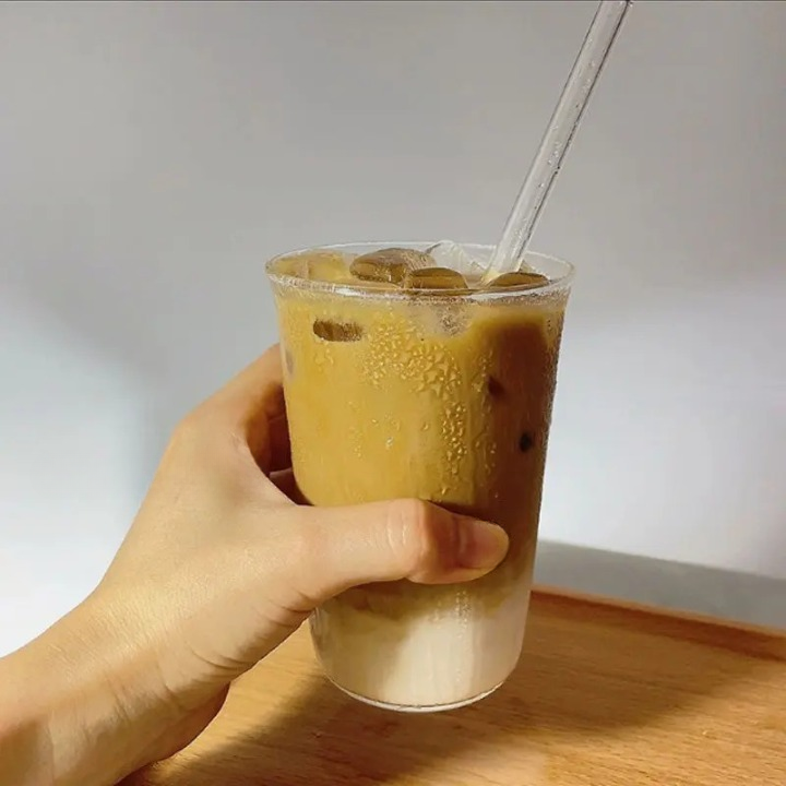 Classic Coffee Latte Cup Glass