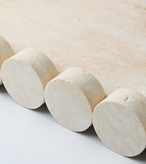 Light Lux Travertine Style Tray