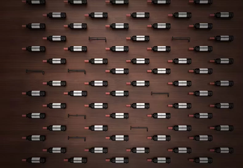 Wall-Mounted Wine Rack Holder