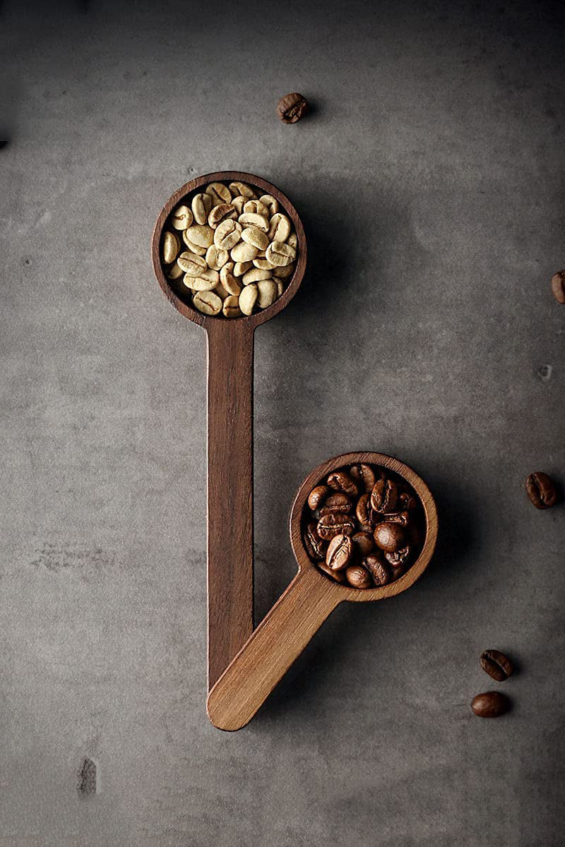 Wooden Measuring Coffee Bean Scoop