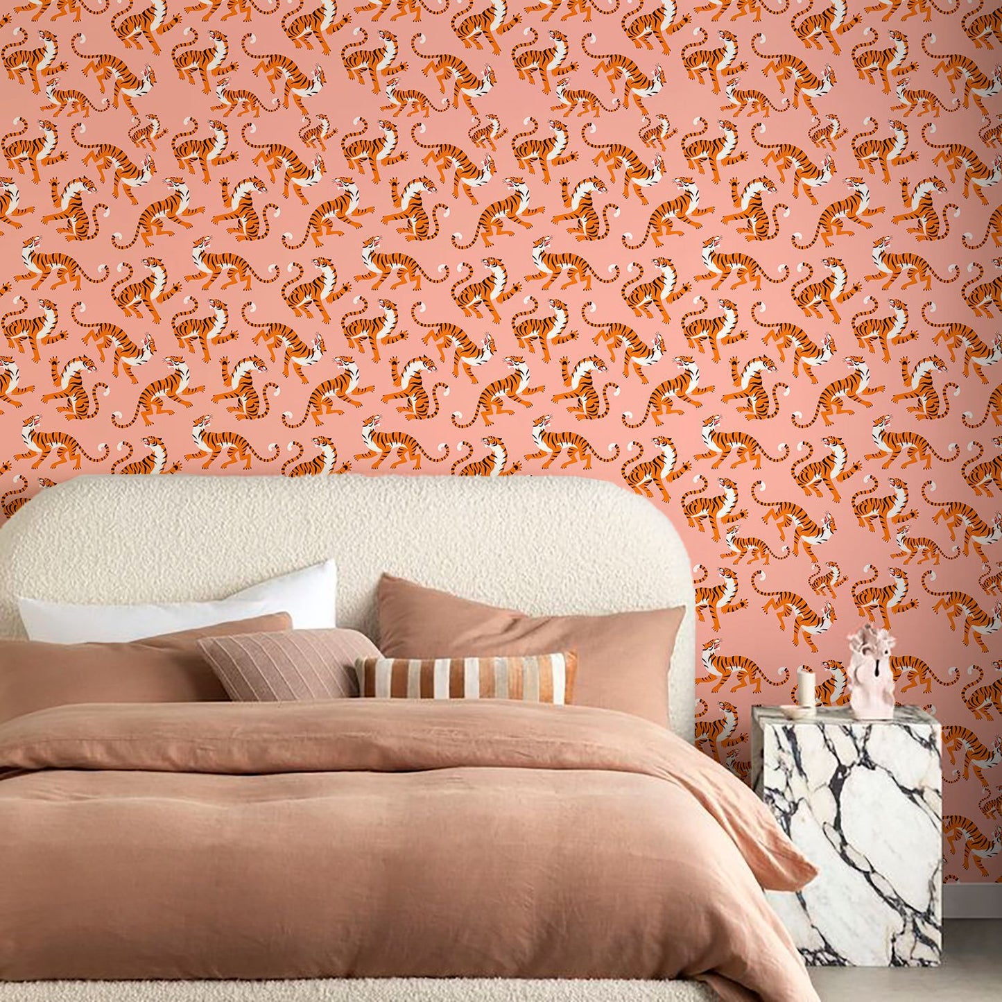 Tropical Jungle Tiger Peel and Stick Wallpapers (Two Styles)