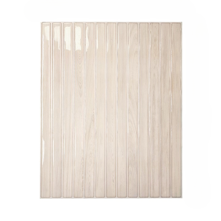 Beige Thin Rectangular Peel and Stick Tiles
