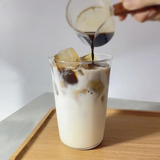 Classic Coffee Latte Cup Glass