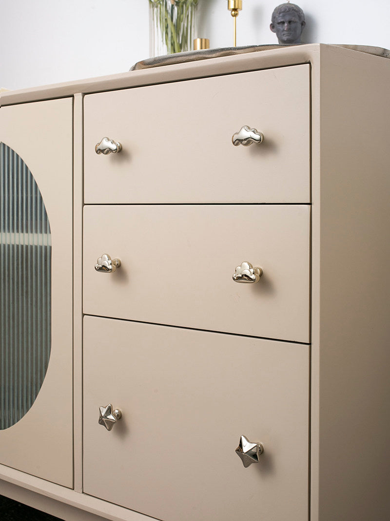 Silver Cloud & Star Cabinet Knobs