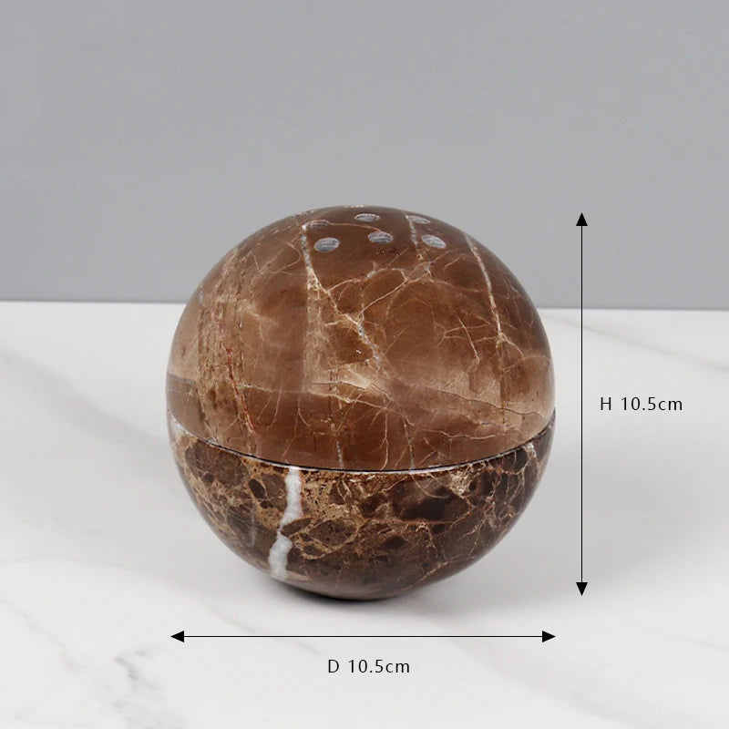 Round Travertine Style Incense Burner